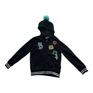 Minecraft JINX Youth Unisex Zip-Up Hoodie With Pom-Pom 10/12 L